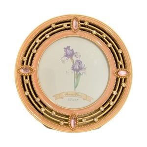 NIB Ashleigh Manor 3.5” x 3.5” Picture Frame - Gold, Rhinstones